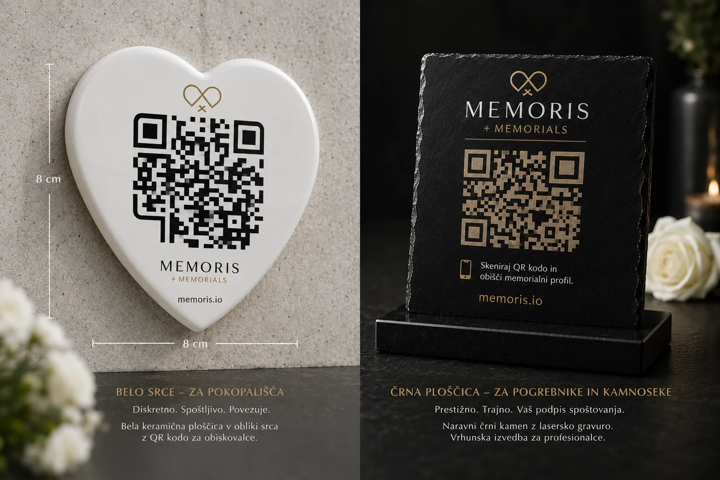Memoris Memorials - spomin, ki ga skeniraš